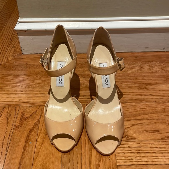 Jimmy Choo Shoes - Jimmy Choo peep toe stiletto- WORN ONCE